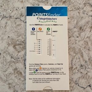 Weight Watchers Flex Points Slider